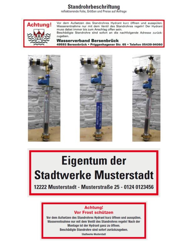Standrohrbeschriftung – Bild 2